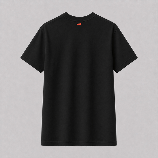 Everyday Black T-shirt — Orange Azka