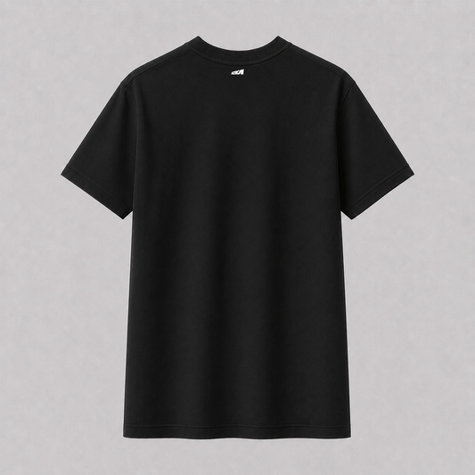 Everyday Black T-shirt — White Azka