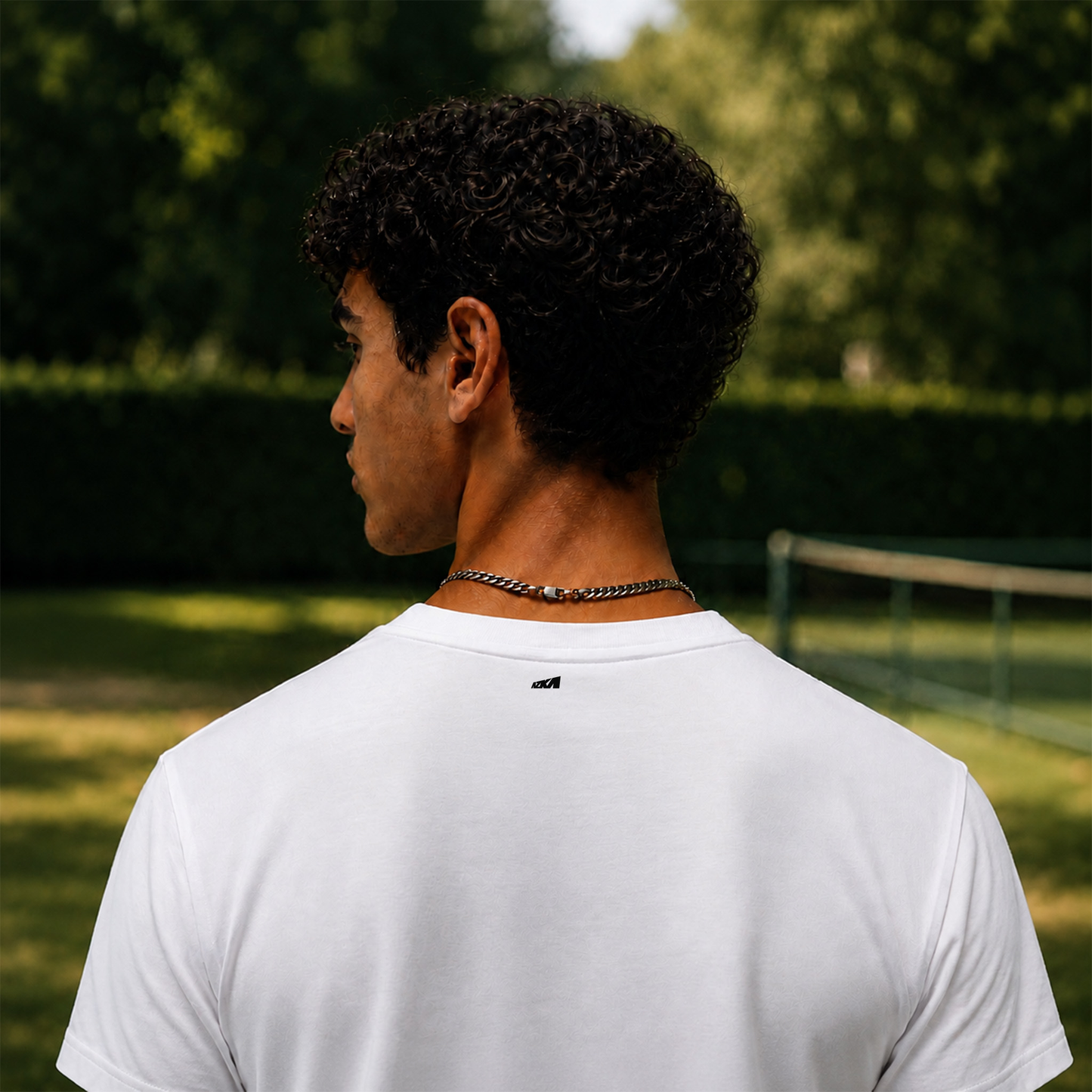 Everyday White T-shirt —  Black Azka