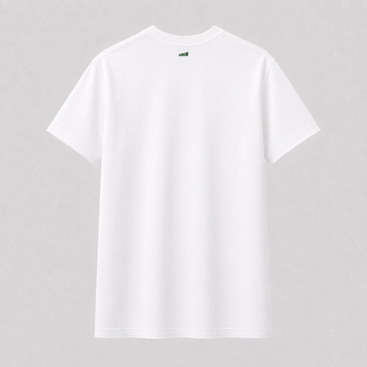 Everyday White T-shirt —  Grass Green Azka