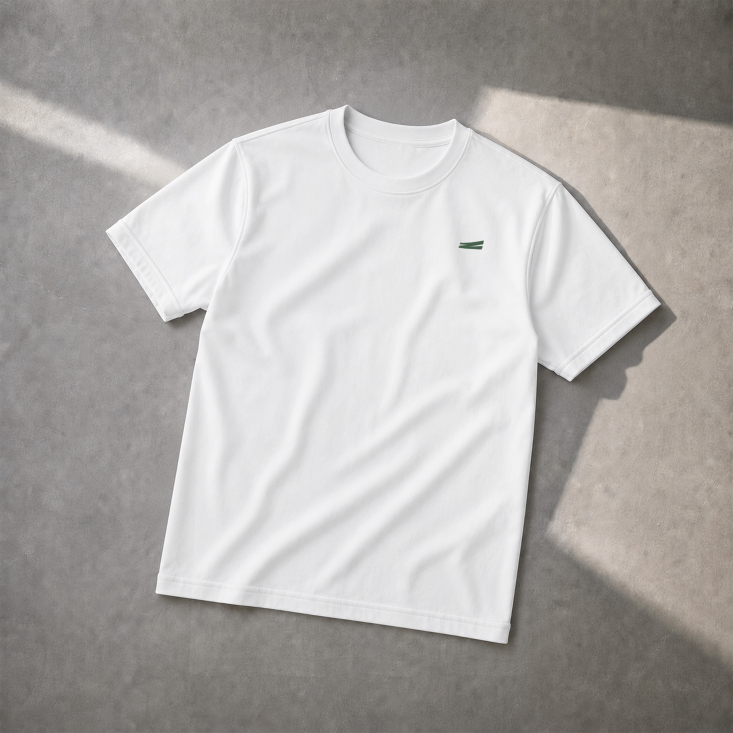 Everyday White T-shirt —  Grass Green Azka