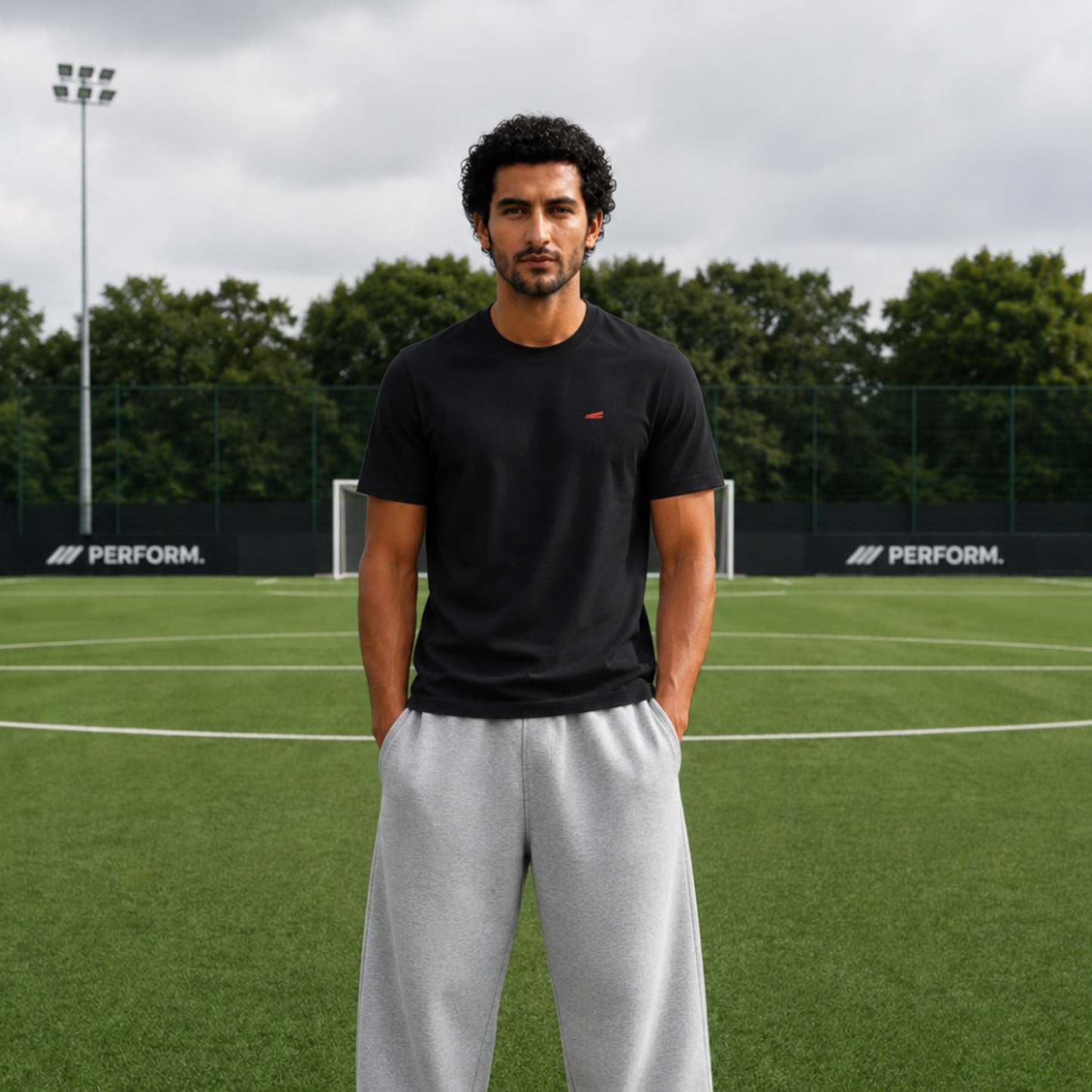 Everyday Black T-shirt —  Orange Azka