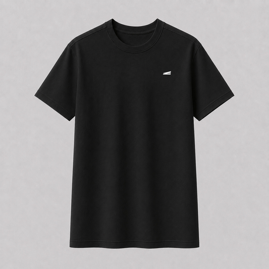 Everyday Black T-shirt —  White Azka
