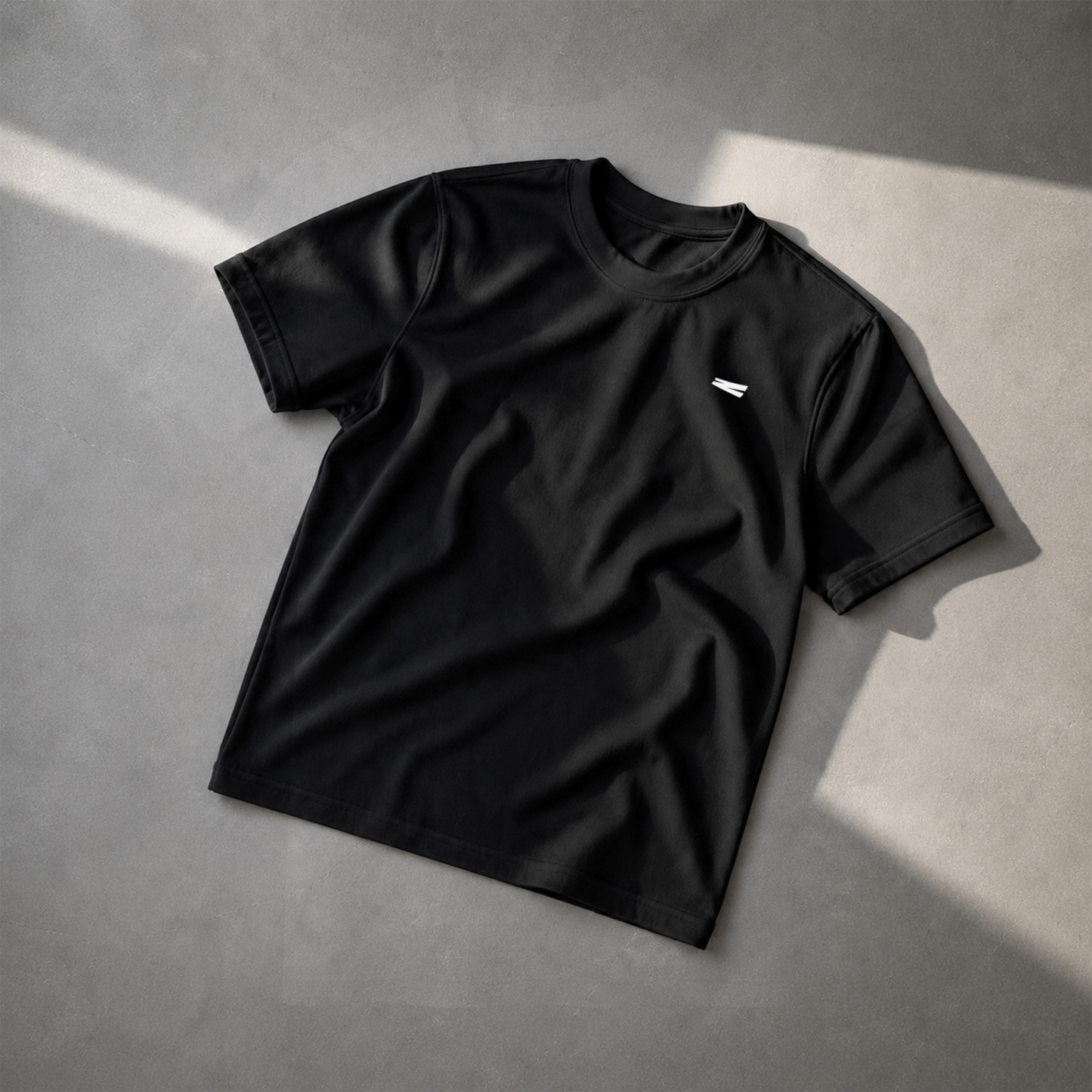 Everyday Black T-shirt —  White Azka